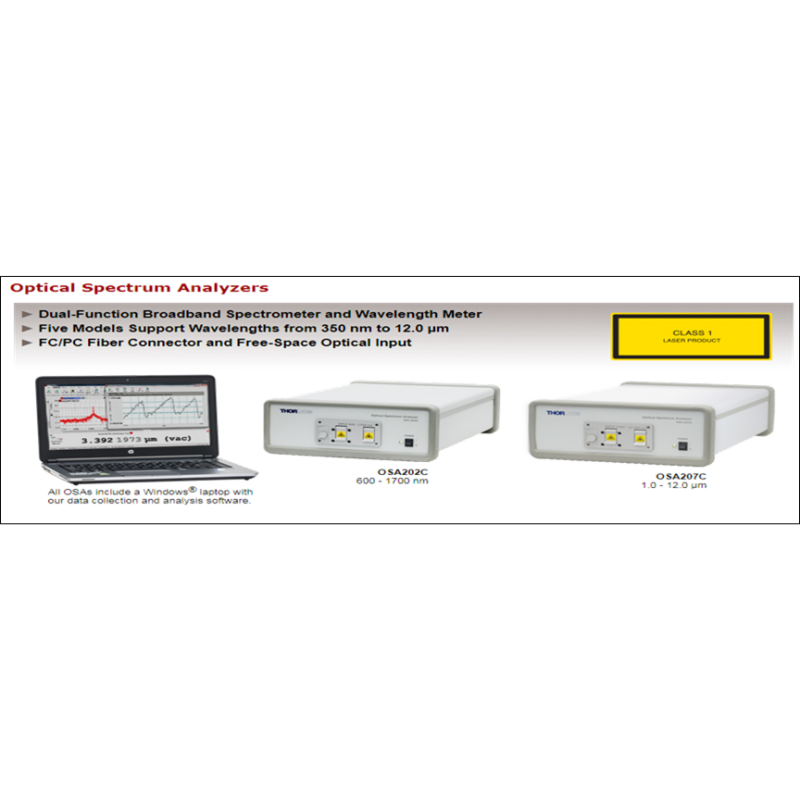  THORLAB OSA(Optical Spectrum Analyzers)光譜儀