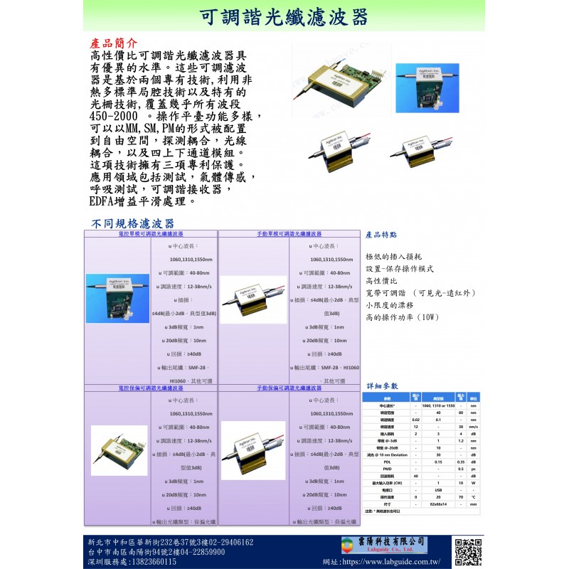 可調諧光纖濾波器